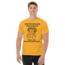 Load image into Gallery viewer, Visa på dockan var elbilen sårade din bräckliga manlighet