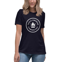 Load image into Gallery viewer, Women's Tesla Owners Camper Day T-shirt
